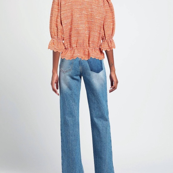 Maje coral tweed scalloped sweater 6 NWT - Picture 3 of 10